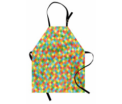 Diamond Form Diagonal Mesh Apron