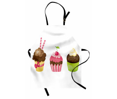 Puffy Party Cupcakes Apron
