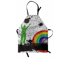 Rainbow Dart Art Apron