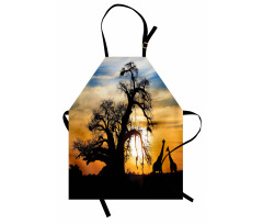 Giraffes Baobab Tree Apron