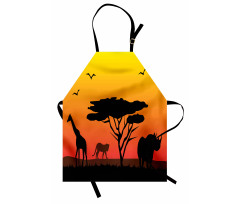 Silhouette of Animals Apron