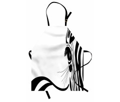 Zebra Stripes Pattern Apron