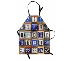 House Numbers Collage Apron
