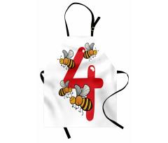 4 Hardworking Bees Apron