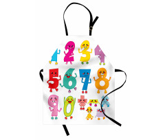 Joyful Comic Numerals Apron