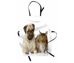 Pets Sitting Studio Shot Apron