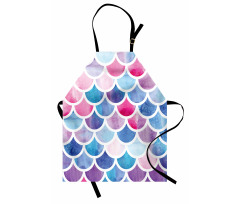 Pastel Mermaid Pattern Apron