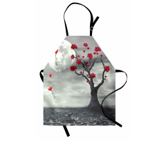 Romantic Full Moon Night Apron