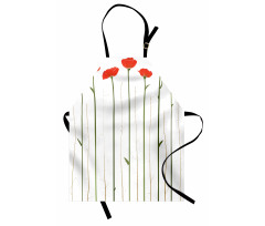 Red Poppies on Spring Apron