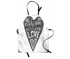 Retro Love Heart Image Apron