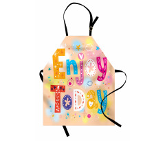 Enjoy Today Words Apron