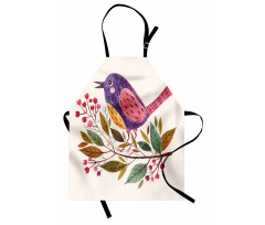 Scarlet Firethorn Flower Apron