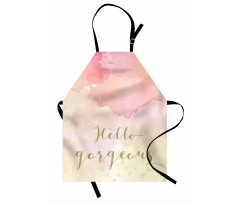 Pink Watercolor Apron