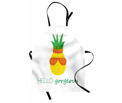 Doodle Pineapple Apron