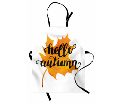 Maple Leaf and Words Apron