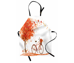 Watercolor Fall Season Apron