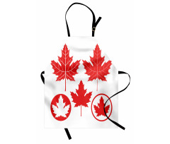 Canadian Flag Motifs Apron