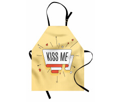 Retro Love Message Apron