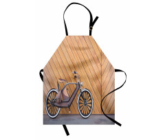 Modern Mutfak Önlüğü Duvara Dayanmış Şemsiyeli Bisiklet Görseli
