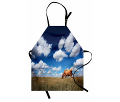 Cow Meadow Sky Clouds Apron