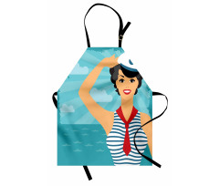 Smiling Sailor Girl Apron