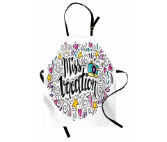 Miss Vacation Doodle Apron