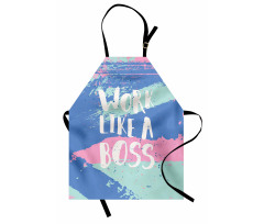 Work Like a Boss Pastel Apron