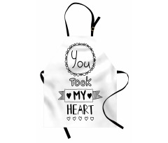 You Took My Heart Saying Apron