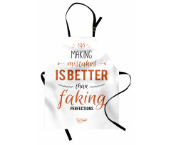 Mistakes and Perfections Apron
