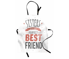 Best Friend Sisters Words Apron