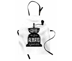 Grungy Typography Coffee Apron