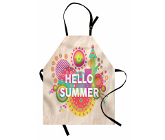 Hello Summer Typography Apron