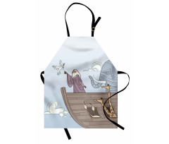 Old Man and Dove Ancient Apron