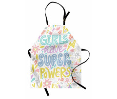 Boho Floral Girl Power Apron