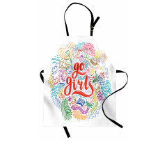 Go Girls Lettering Art Apron