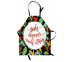 Tropical Theme Words Apron