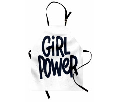 Girl Power Inscription Apron