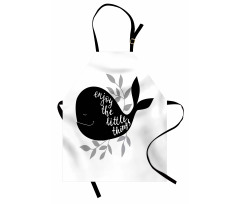 Ocean Whale Silhouette Apron