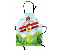 Boy in Sky Sunny Day Apron