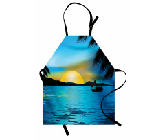 Calm Sunrise Fishing Boat Apron