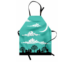 Buildings with Trees Apron