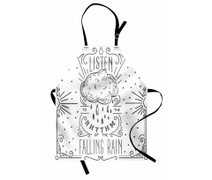 Lettering Words and Sun Apron