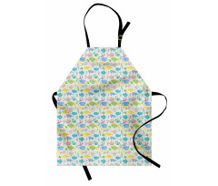 Colorful Aquatic Fauna Apron