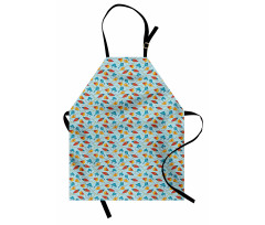 Kite Shaped Animal Pattern Apron