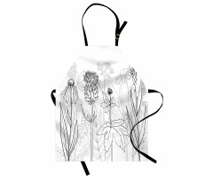 Medical Herbs Pattern Apron