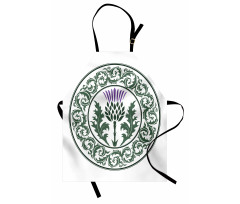 Round Leaf Ornament Apron