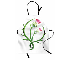 Graphic Flower Apron