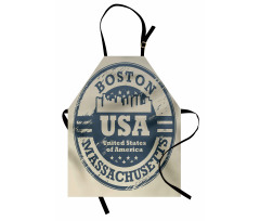 Passport Stamp Design Apron