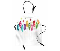 Balloons and Stars Apron