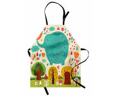 Doodle Nature Woodland Apron